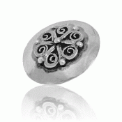 Bunad silver Aslaug button