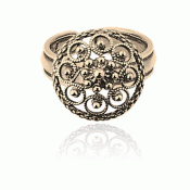 Bunad silver Bunad ring no. 15 old gilded