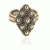 Bunad silver Bunad ring no. 7 old gilded