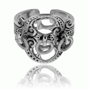 Bunad silver Bunad ring no. 8 oxidized
