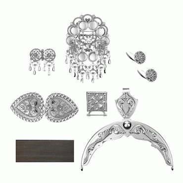 Bunad silver Lundeby package no. 2