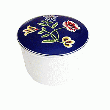 Bunad silver Jewelry box for your Bunad silver. Big Nordland blue