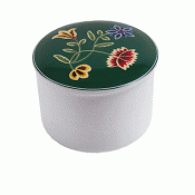 Bunad silver Jewelry box for your Bunad silver. Big Nordland green