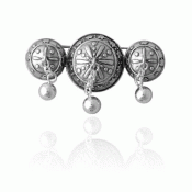 Bunad silver Neck buttons / Neck pins