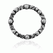 Bunad silver Neck ring no. 1 children oxidized