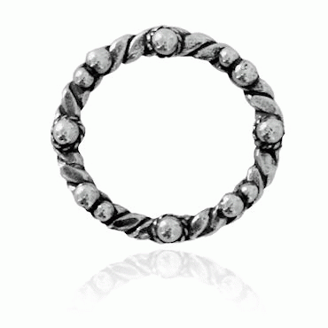 Bunad silver Neck ring no. 1 children oxidized
