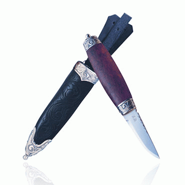 Bunad silver Gentleman’s knife no. 5 engraved