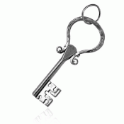 Bunad silver Lady of the house key Dale no. 9 oxidizedLady of the house key Dale no. 9 oxidized