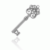 Bunad silver Lady of the house key no. 1