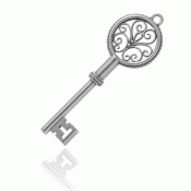 Bunad silver Lady of the house key no. 2