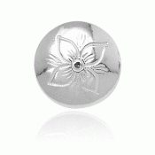 Bunad silver Button no. 4 large fair