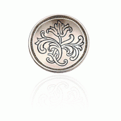 Bunad silver Button no. 5 small brass