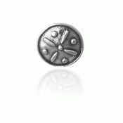 Bunad silver Button Troms small oxidized