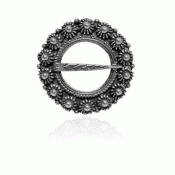 Bunad silver Ripple ring no. 10 oxidized