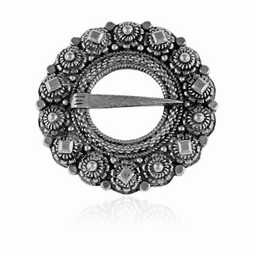 Bunad silver Ripple ring no. 12 oxidized