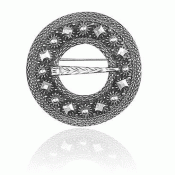 Bunad silver Ripple ring Telemark oxidized