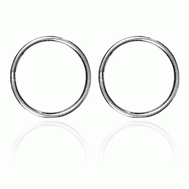 Bunad silver Eyelet ring no. 4 big oxidized