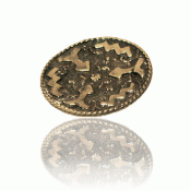 Bunad silver Brass button no. 2