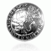 Bunad silver Coin button no. 3