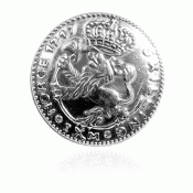 Bunad silver Coin button no. 3 small