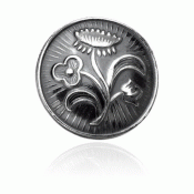 Bunad silver Nordland button no. 1 small tin