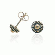 Bunad silver Earrings no. 1 old gilded