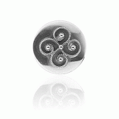 Rogaland button no. 2 small oxidized