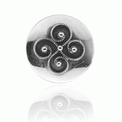 Rogaland button no. 2 large oxidized