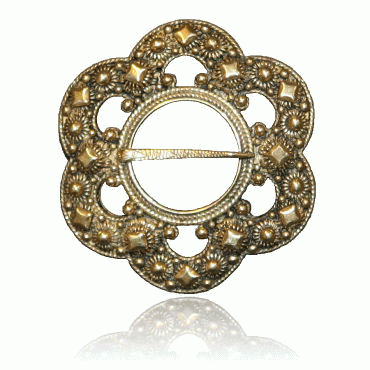 Bunad silver Serpent circle no. 1 old gilded