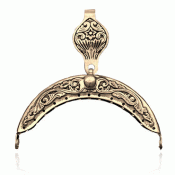 Purse clasp no. 19 silver old gilded